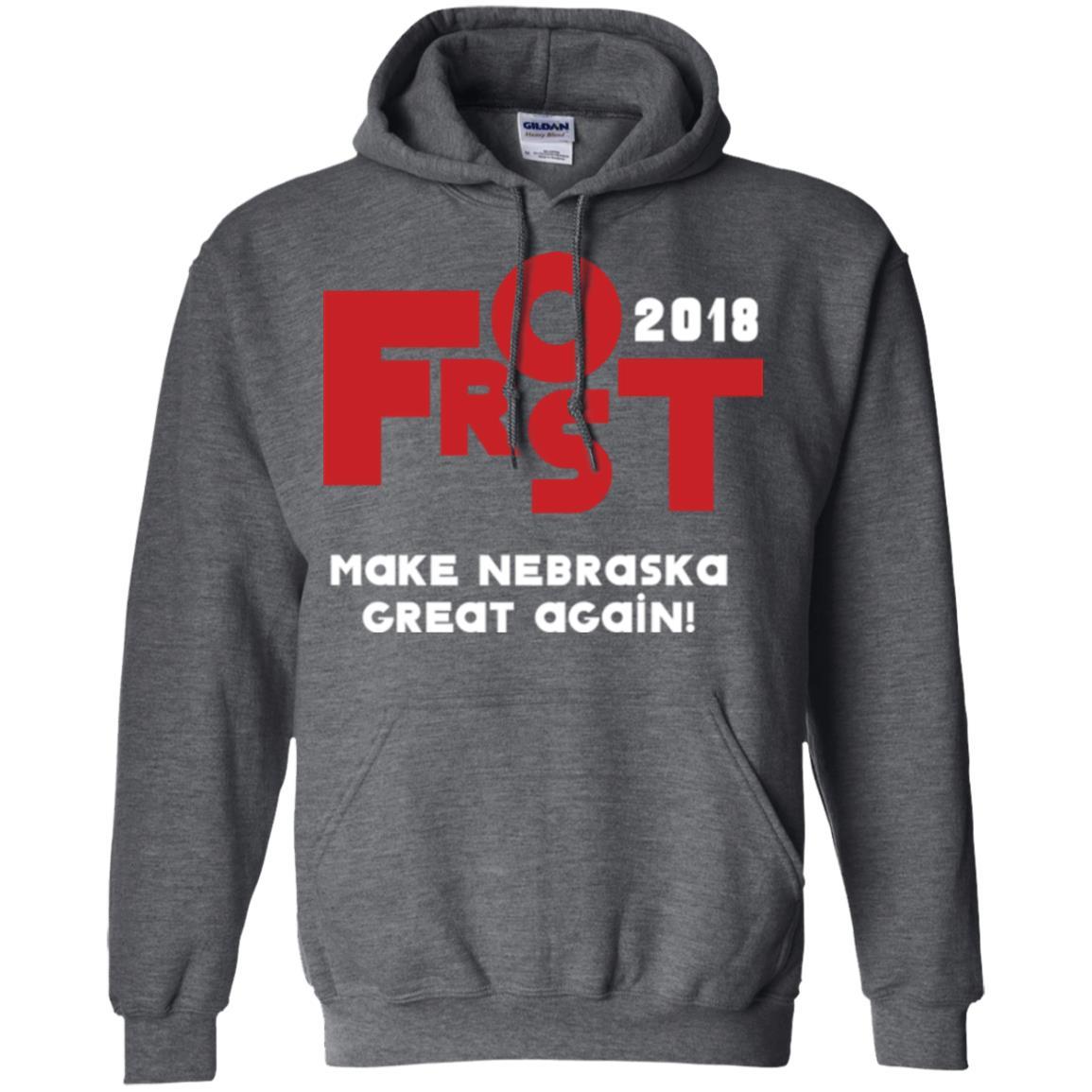 Frost 2018 Make Nebraska Great Again T-shirt Dark Heather
