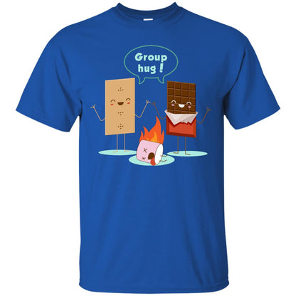 Funny Smores Chocolate Marshmallow Hiking Camping T-shirt Royal