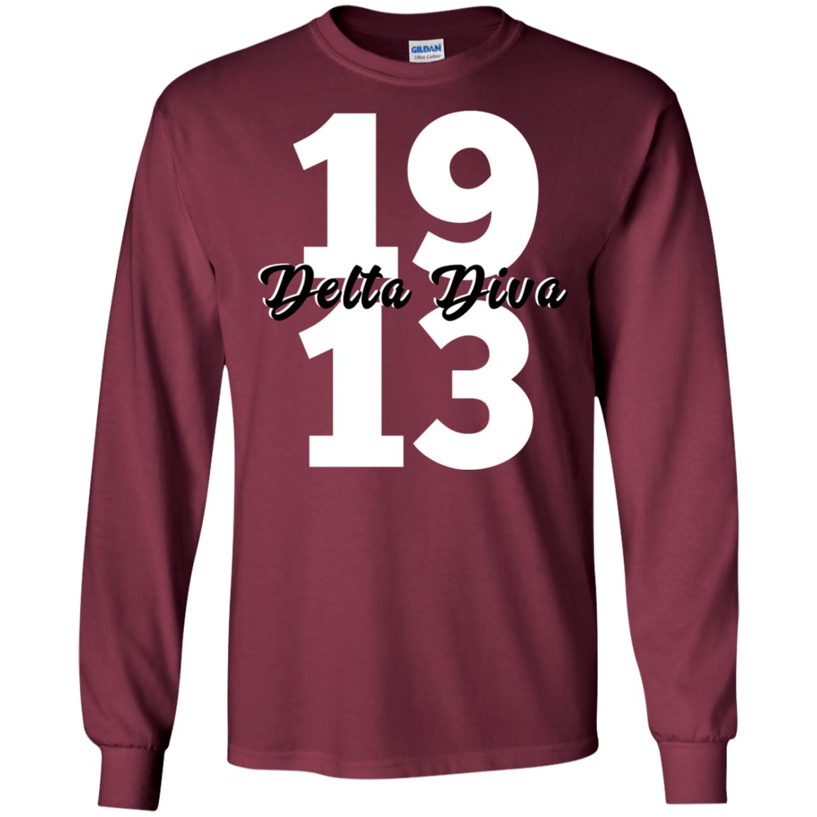 Delta Diva 1913 Shirt Maroon