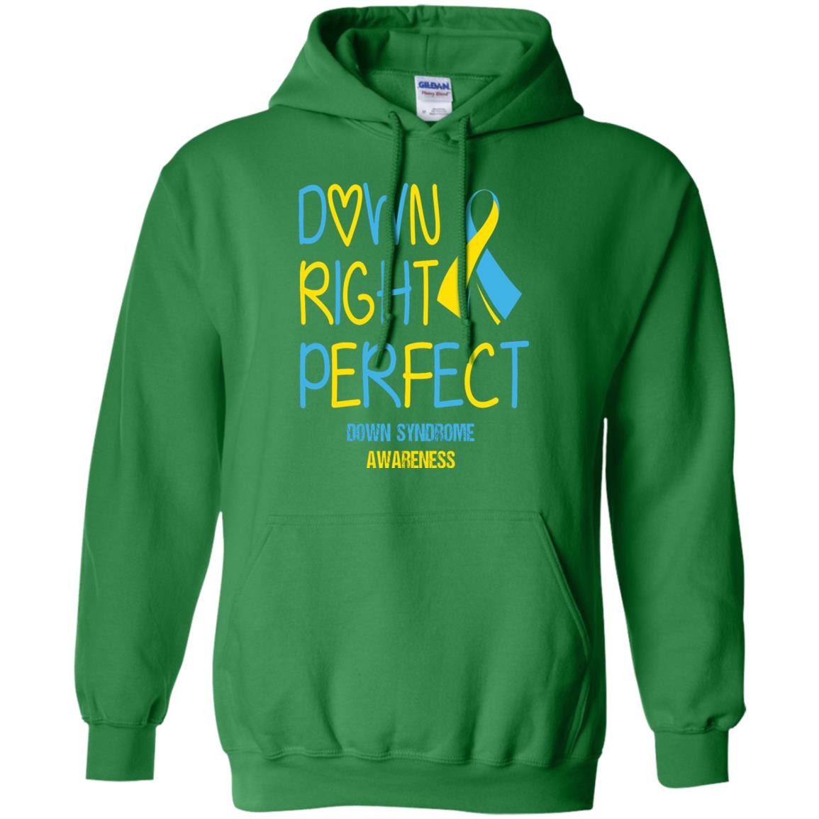 Down Right Perfect Down Syndrome Awareness T-shirt Irish Green