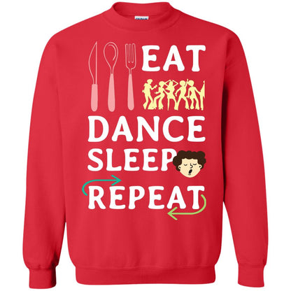 Eat Dance Sleep Repeat Dance Lover Shirt Red
