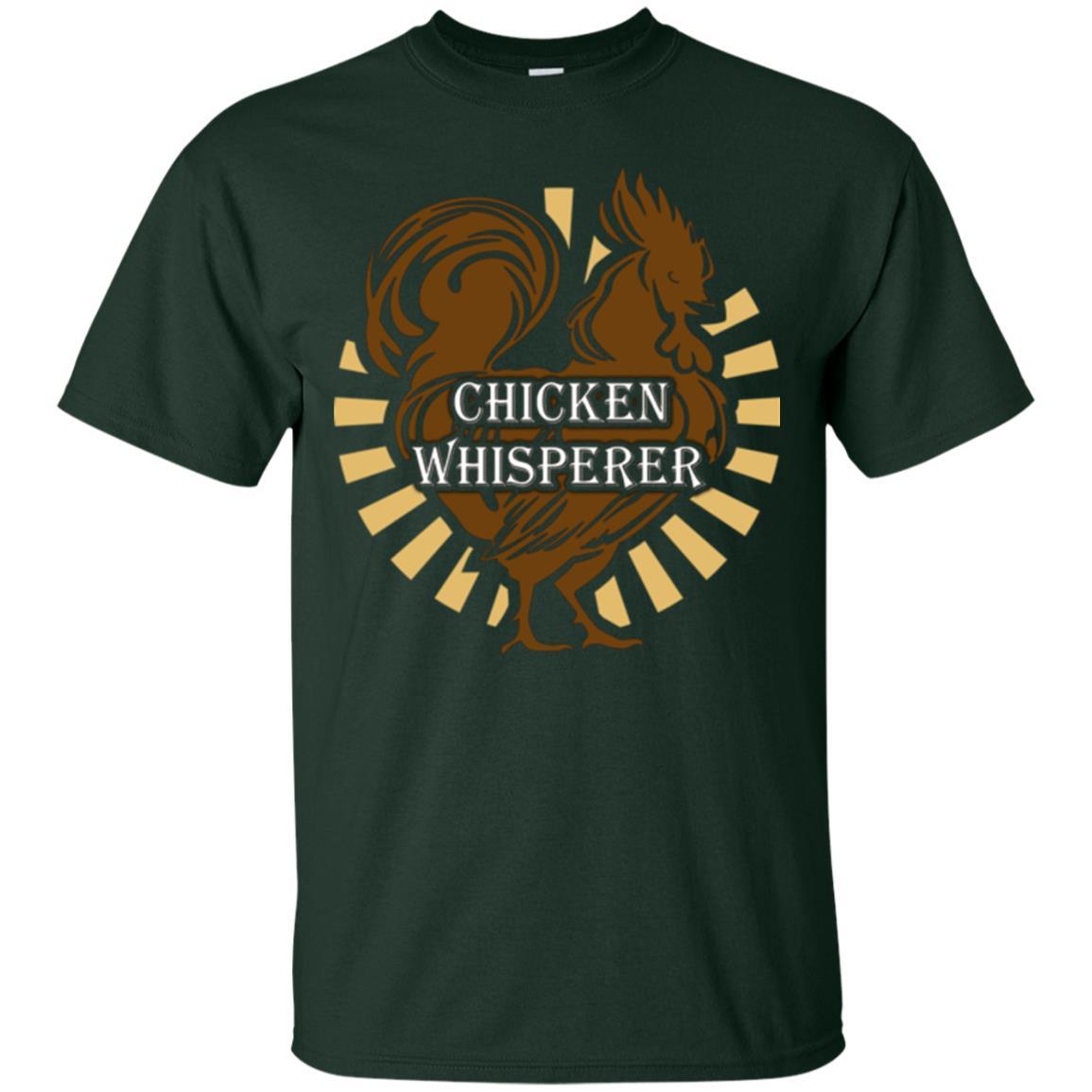 Farmer T-shirt Chicken Whisperer Forest Green