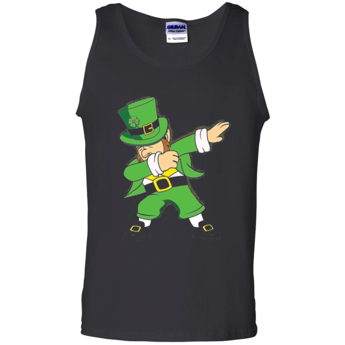 St. Patrick_s Day T-shirt Irish Dabbing T-shirt Black