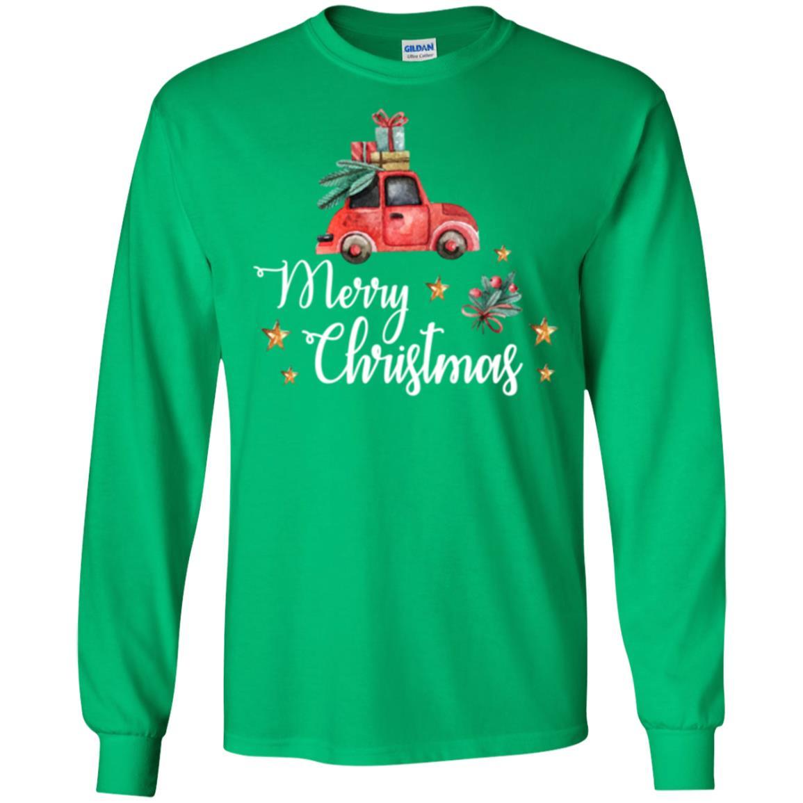 Car Lover T-shirt Merry Christmas T-shirt Irish Green