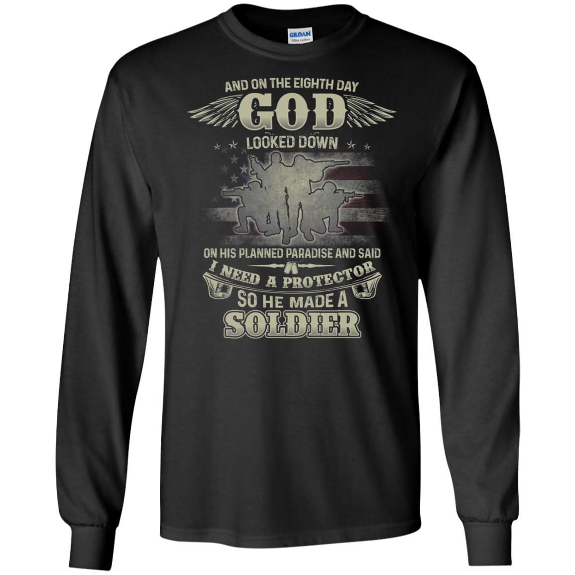 And On The Eighth Day God Looked Down On His Planned Paradise And Said I Need A Protector So He Made A Soldier Black