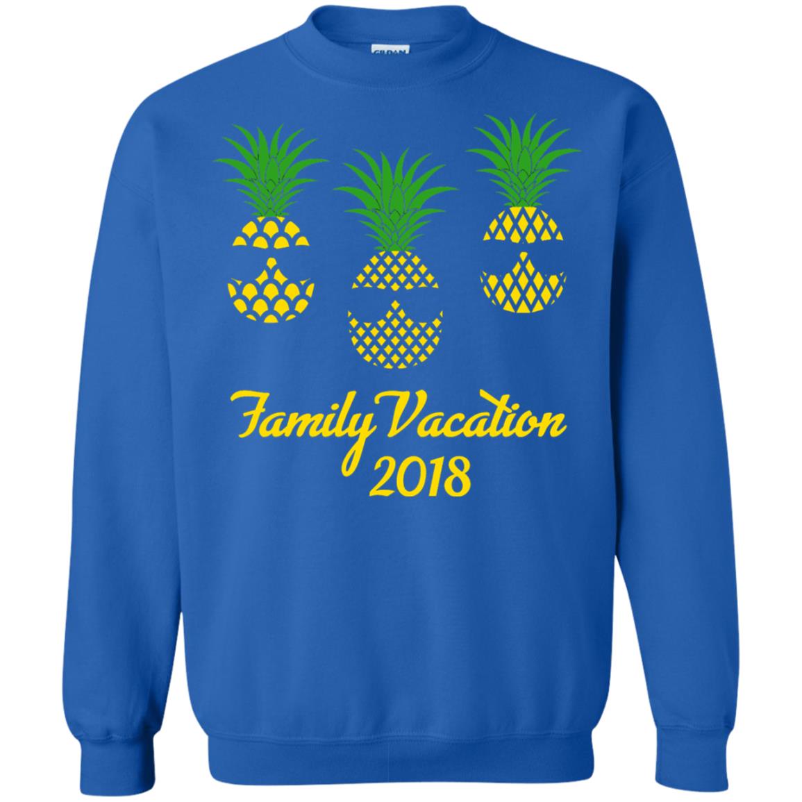 Family Vacation 2018 Shirt Hawaii Pineapple Sunglasses Royal