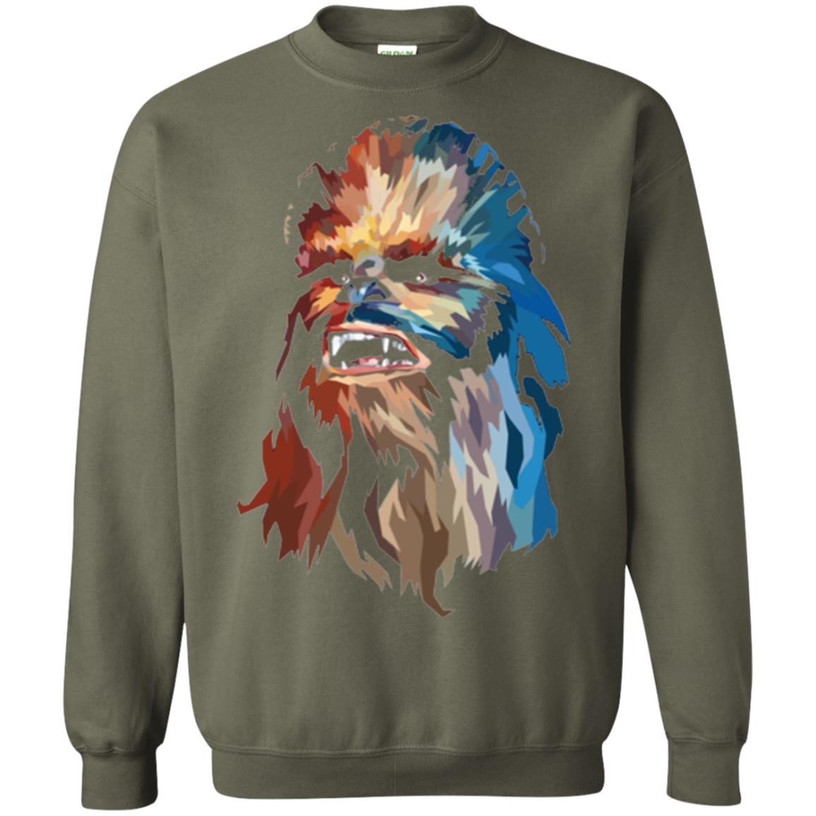 Chewbacca Art T-shirt Military Green