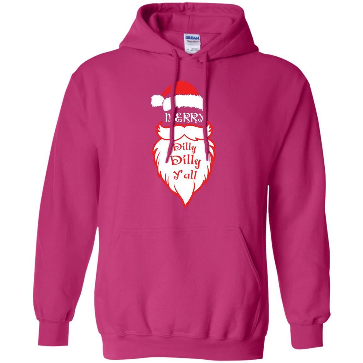 Christmas T-shirt Merry Dilly Dilly Y'all Heliconia