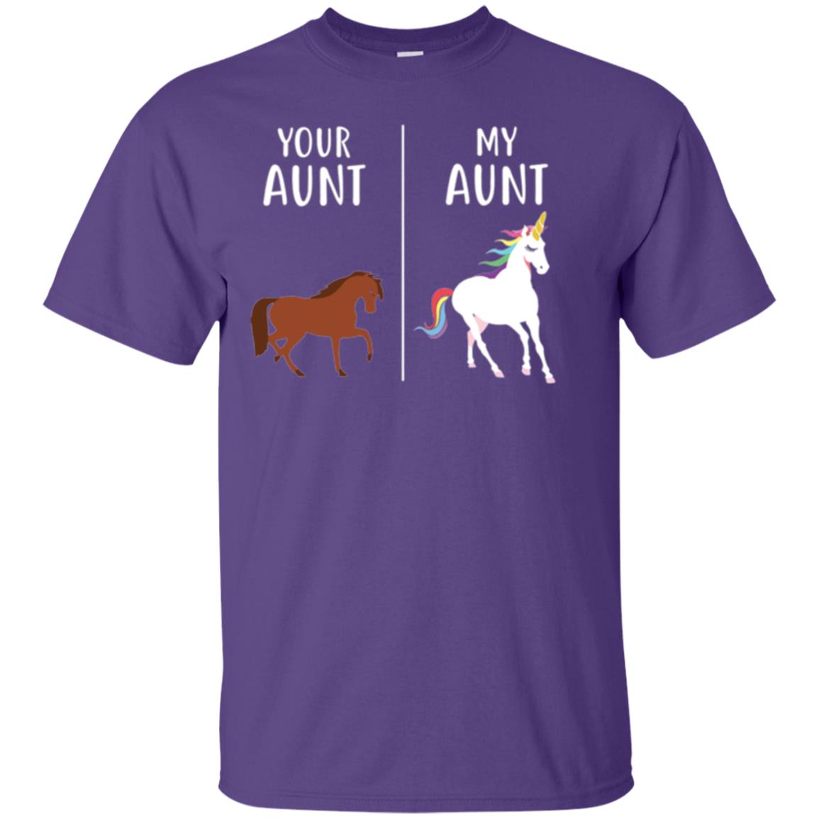 Unicorn T-shirt Your Aunt My Aunt Purple