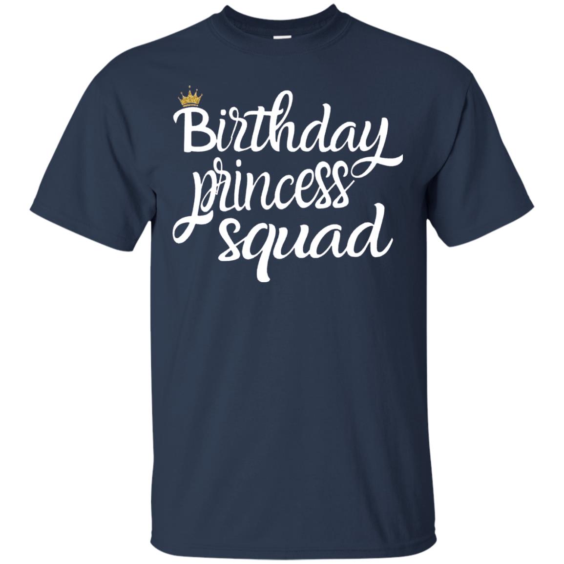 Birthday T-shirt Princess Squad Navy