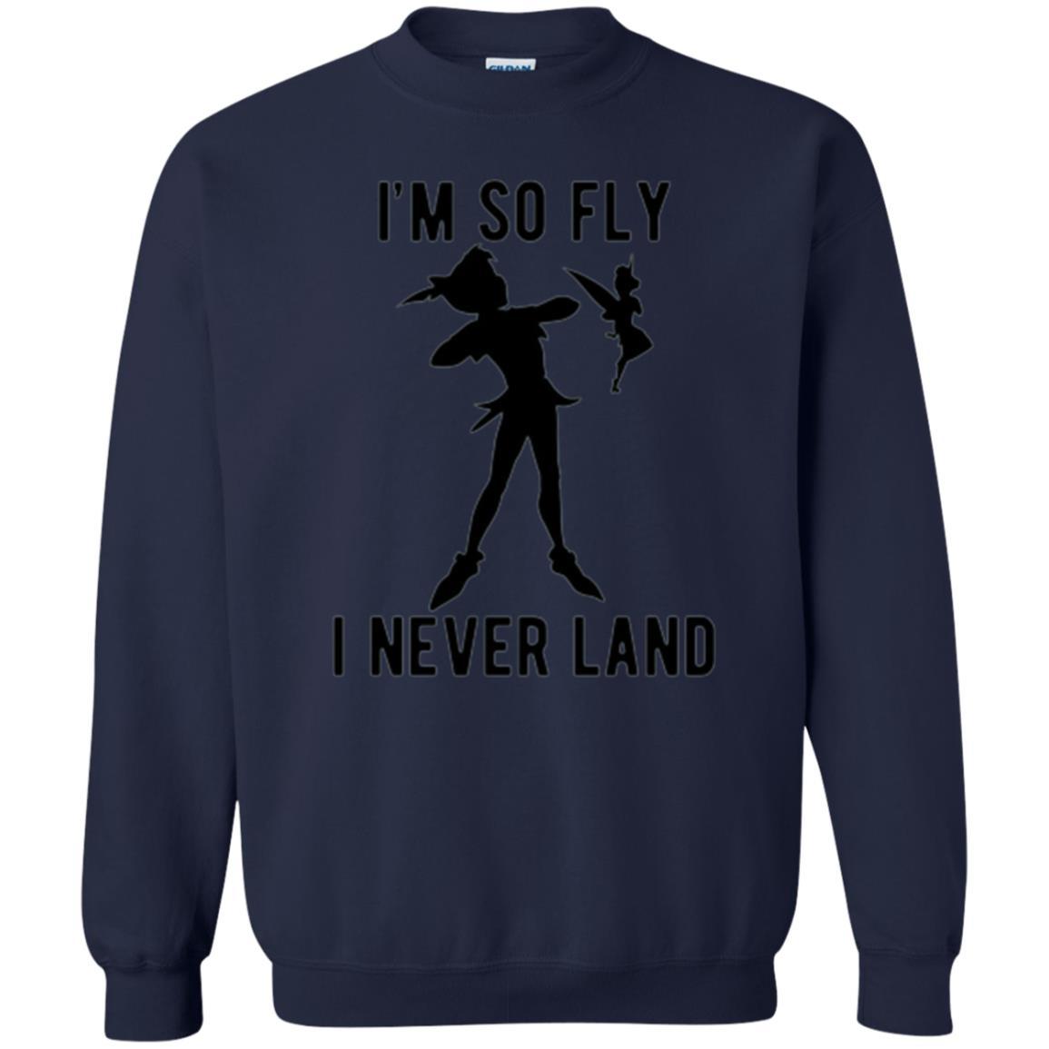 Film T-shirt Tinker Bell I'm So Fly I Never Land Navy