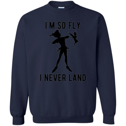 Film T-shirt Tinker Bell I'm So Fly I Never Land Navy
