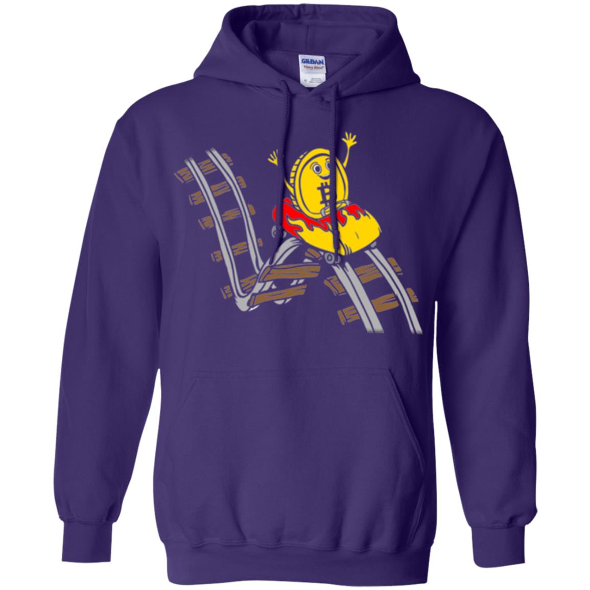Bitcoin Rollercoaster T-shirt Purple