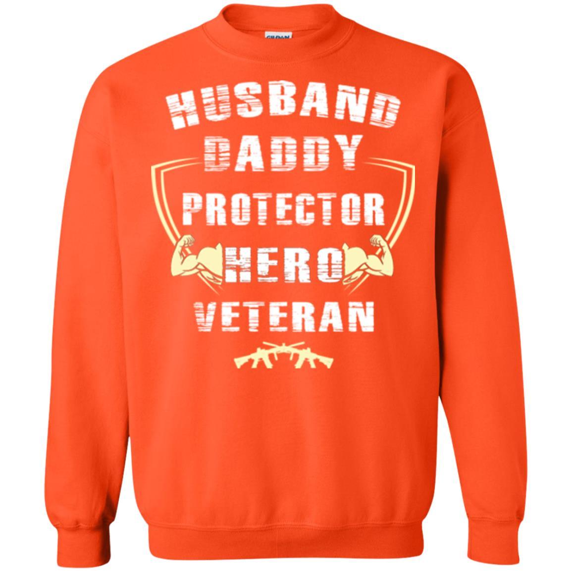 Husband Daddy Protector Hero Veretan T-shirt Orange