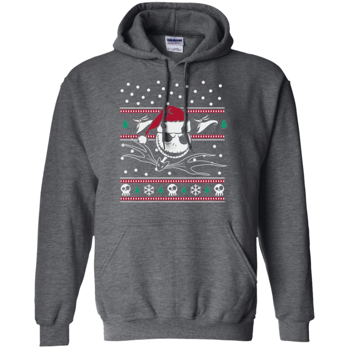 Disney Nightmare Before Christmas Holiday Christmas T-shirt Dark Heather