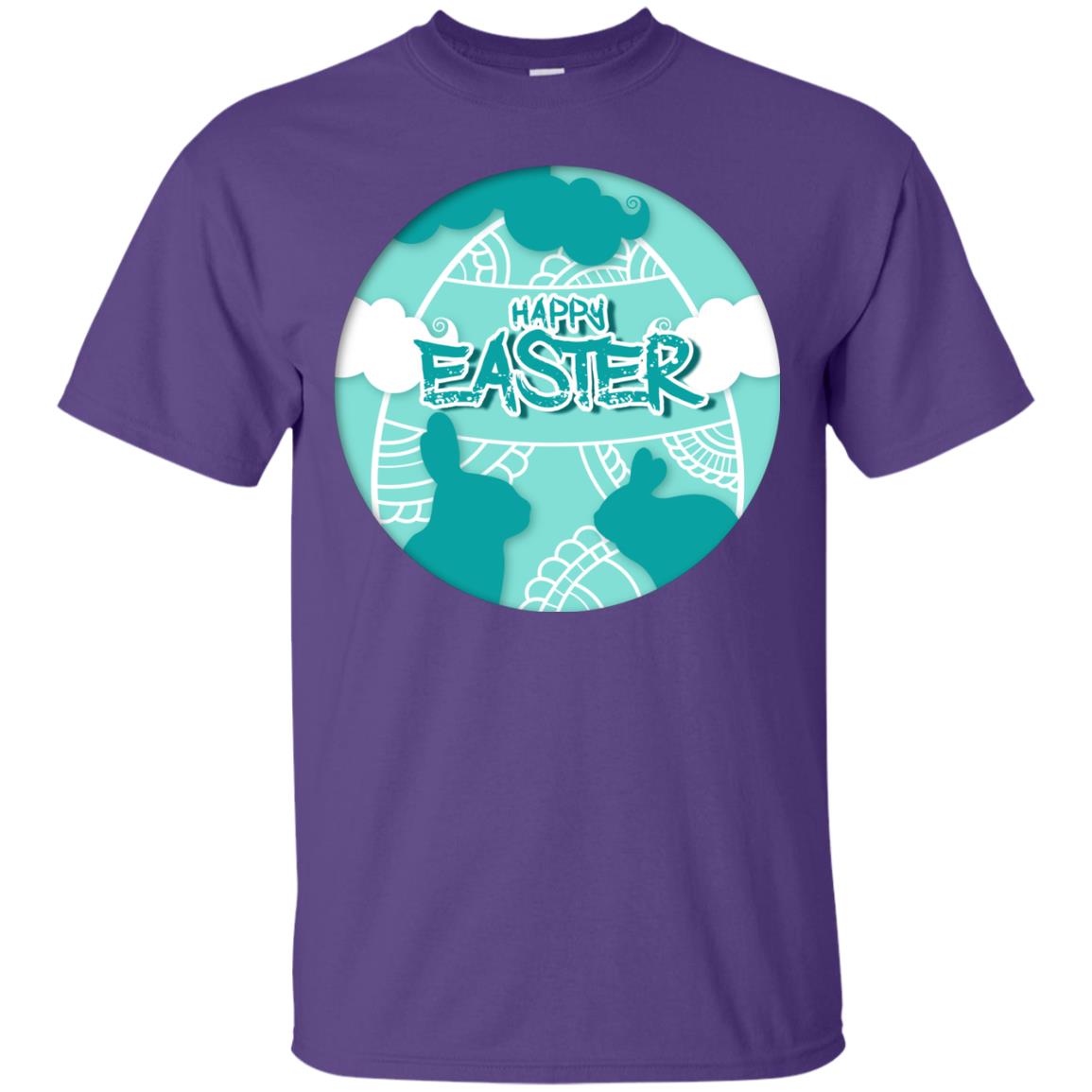Happy Easter Day T-shirt Purple