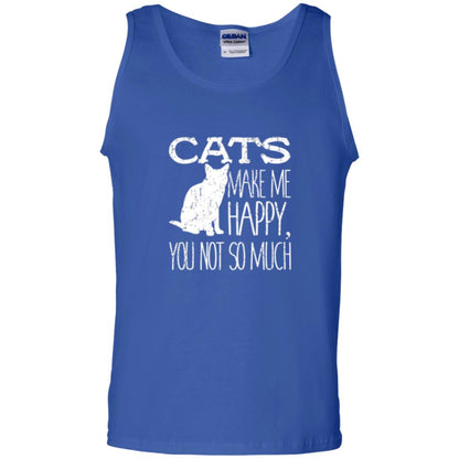 Cat Lover T-shirt Cats Make Me Happy You Not So Much Royal