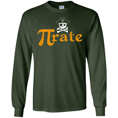 Math Pirate Pi Day T-shirt Funny Math Pirate Forest Green