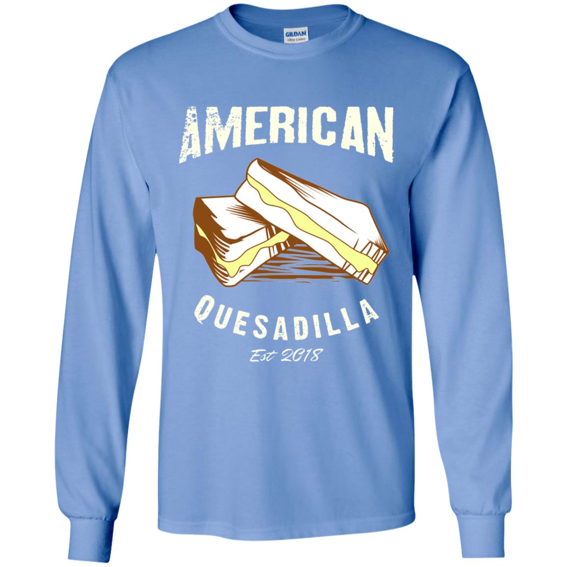 American Quesadilla Est 2018 Grilled Cheese T-shirt Carolina Blue