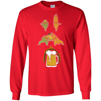 Hop And Malt Fusion To Beer Funny Beer Lover T-shirt Red