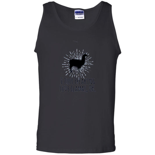Llama Lover T-shirt I Just Freaking Love Llamas Ok Black