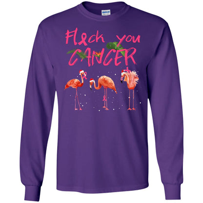 Flock You Cancer Breast Cancer Awareness Gift Shirt Purple