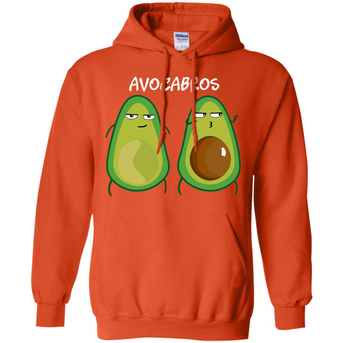Funny Avocado T-shirt For Bros And Vegans Orange
