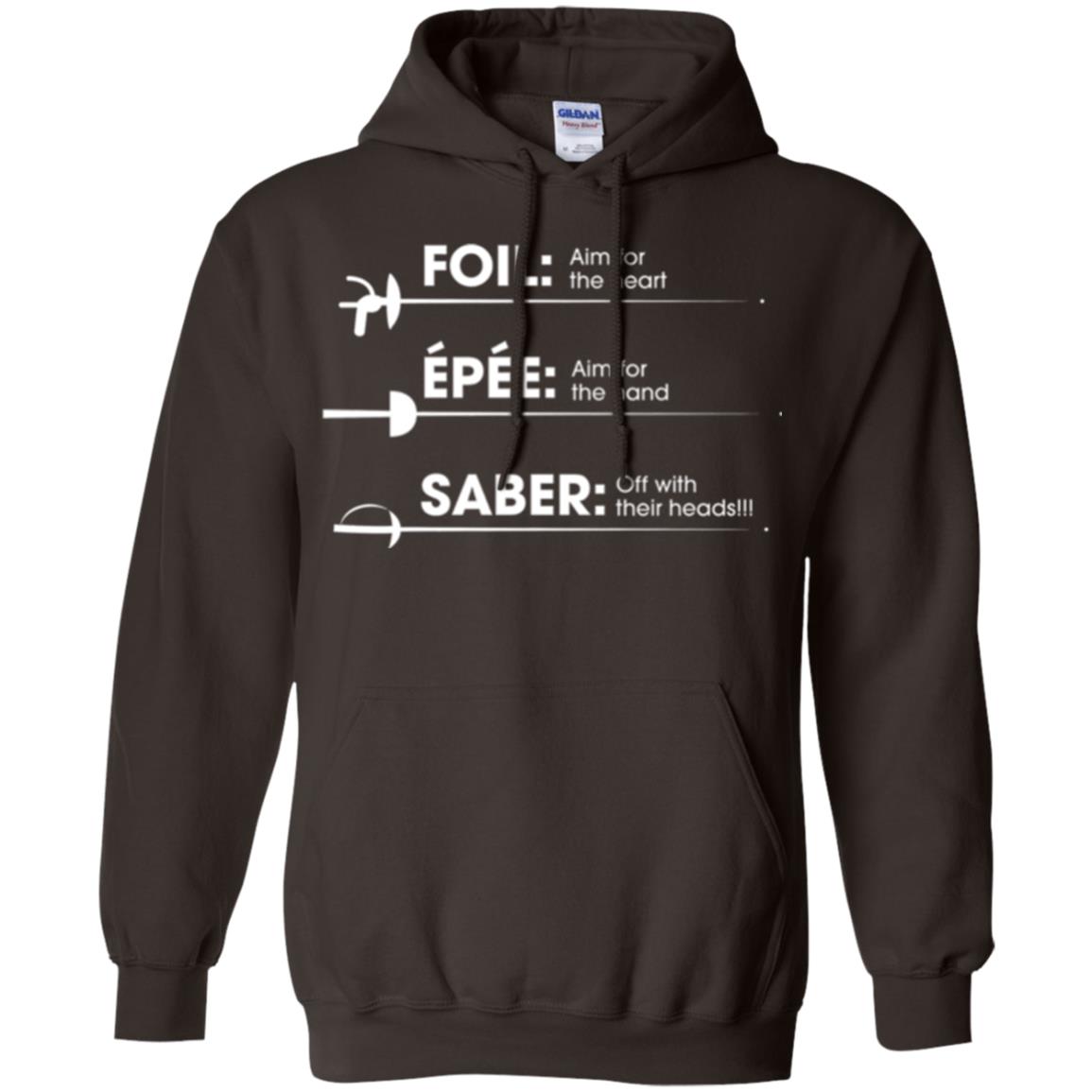 Fencing T-shirt Foil Saber Definition Dark Chocolate