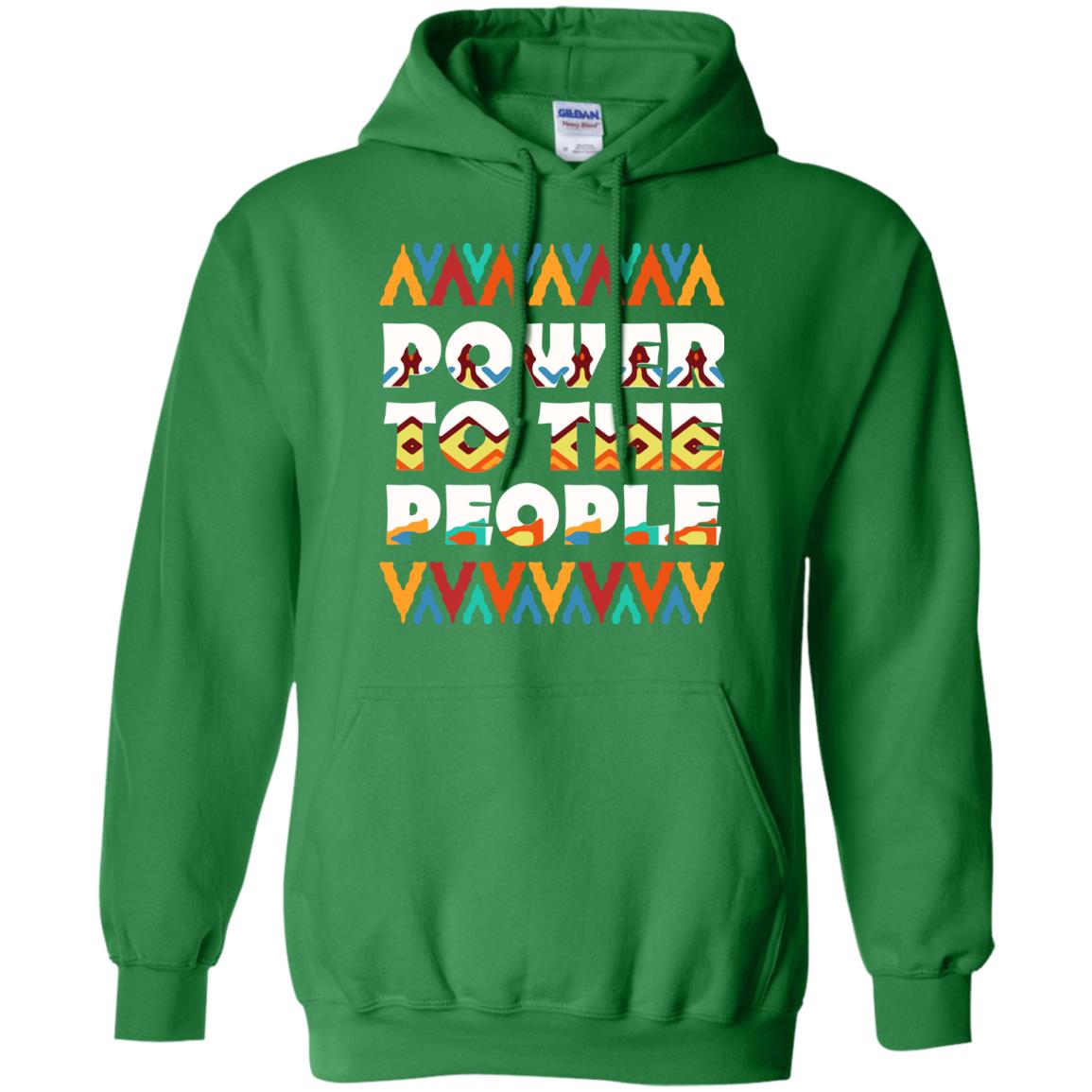 African American T-shirt Power To The People Irish Green
