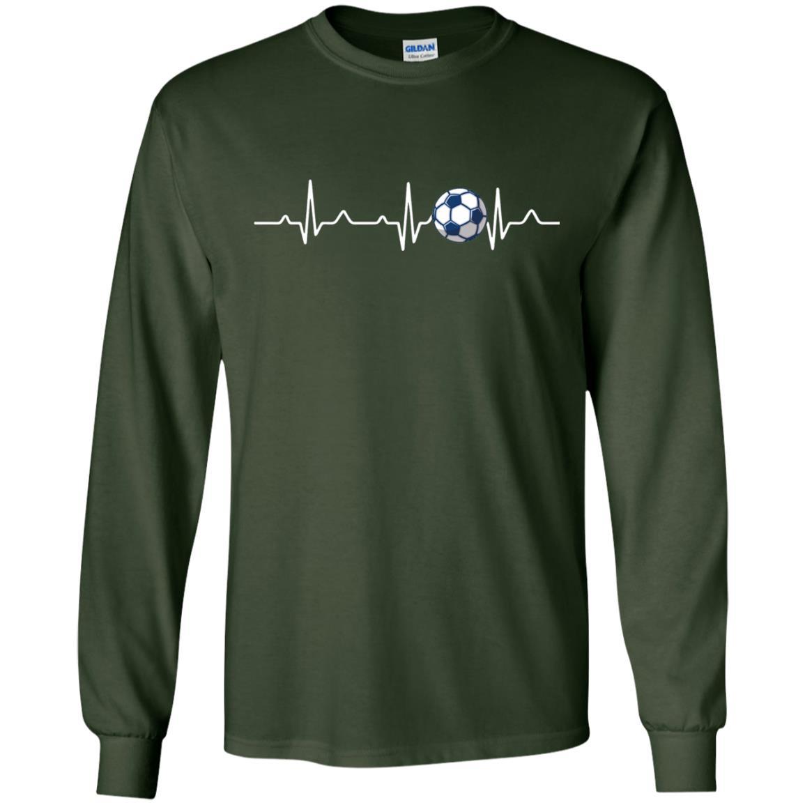 Heartbeat Soccer Lover T-shirt Forest Green