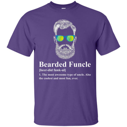 Uncle T-shirt Beared Funcle Purple