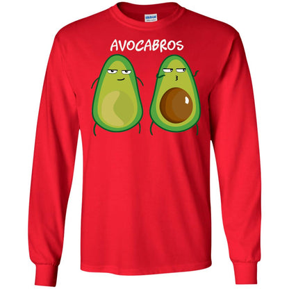 Funny Avocado T-shirt For Bros And Vegans Red