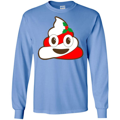 Christmas T-shirt Funny Poop Emojis Carolina Blue