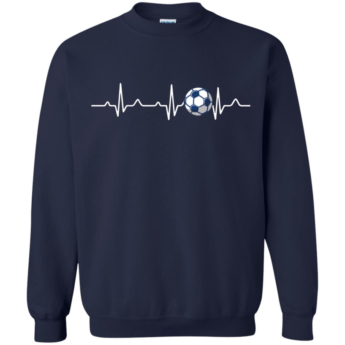 Heartbeat Soccer Lover T-shirt Navy