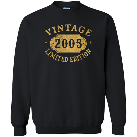 Brithday T-shirt Vintage 2005 Limited Edition Black