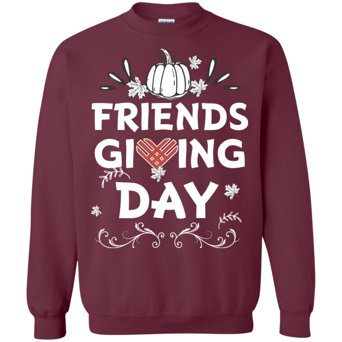 Friend Giving Day Shirt Maroon