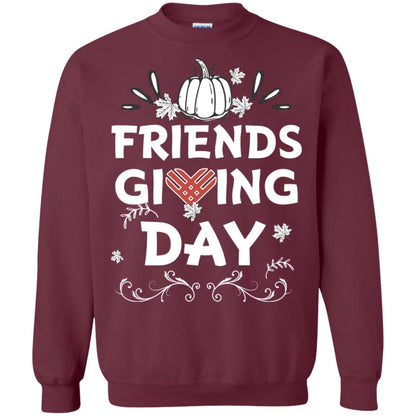 Friend Giving Day Shirt Maroon