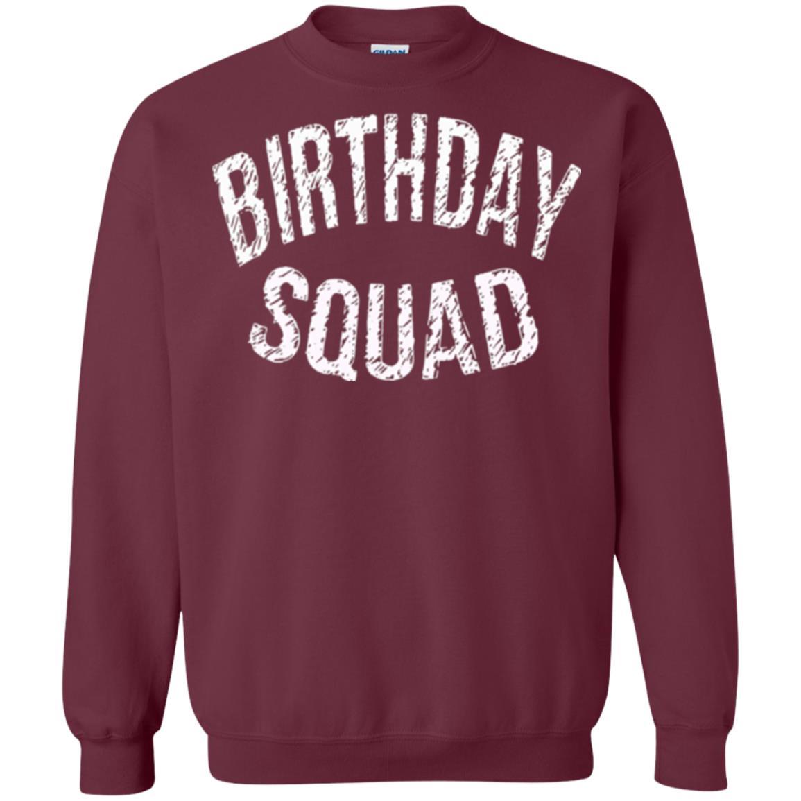 Birthday Squad T-shirt Maroon