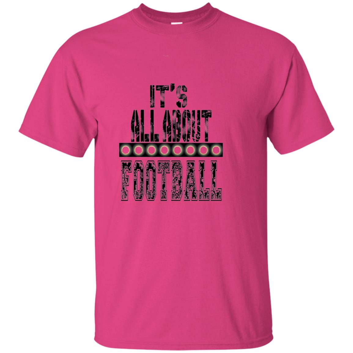 Football Lover T-shirt It_s All About Football Heliconia