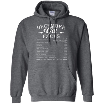 December Girl Facts T-shirt Dark Heather