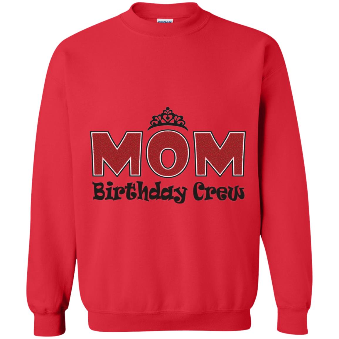 Mom Birthday Crew T-shirt Birthday Party Red