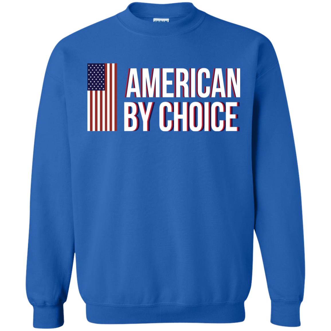 Flag Of American By Choice T-shirt Royal