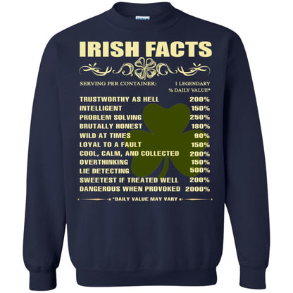 Irish Facts Intelligent Problem Solving Shirt Navy