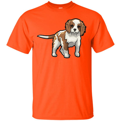 Cute Blenheim Cavalier King Charles Spaniel T-shirt Orange