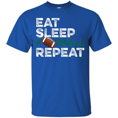Eat Sleep Football Repeat Football Lover Shirt Royal