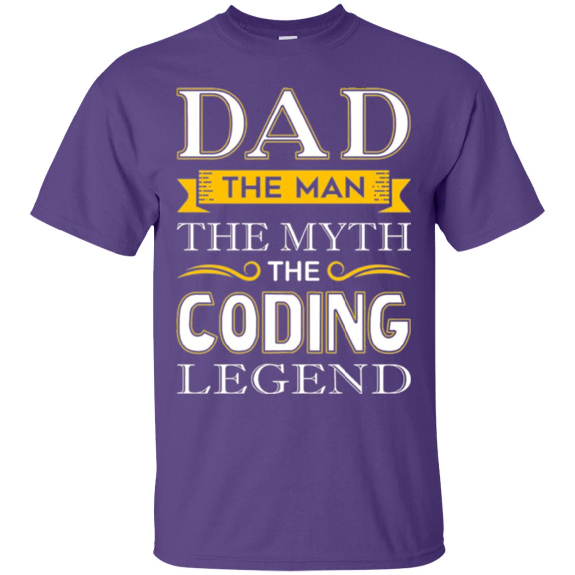 Daddy T-shirt The Man The Myth Colding Legend Purple
