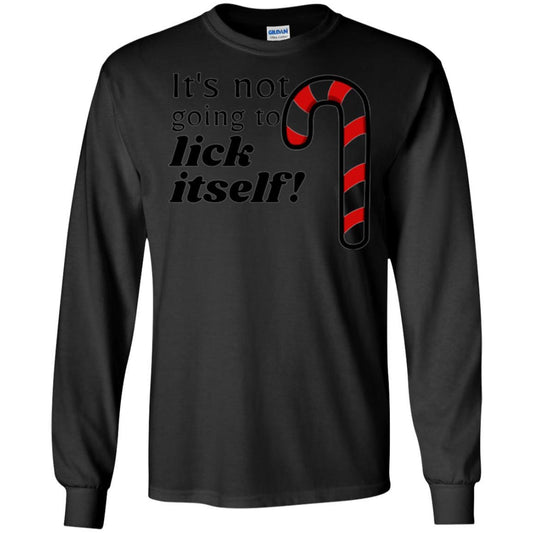 Christmas T-shirt It_s Not Going To Lick Itself Black