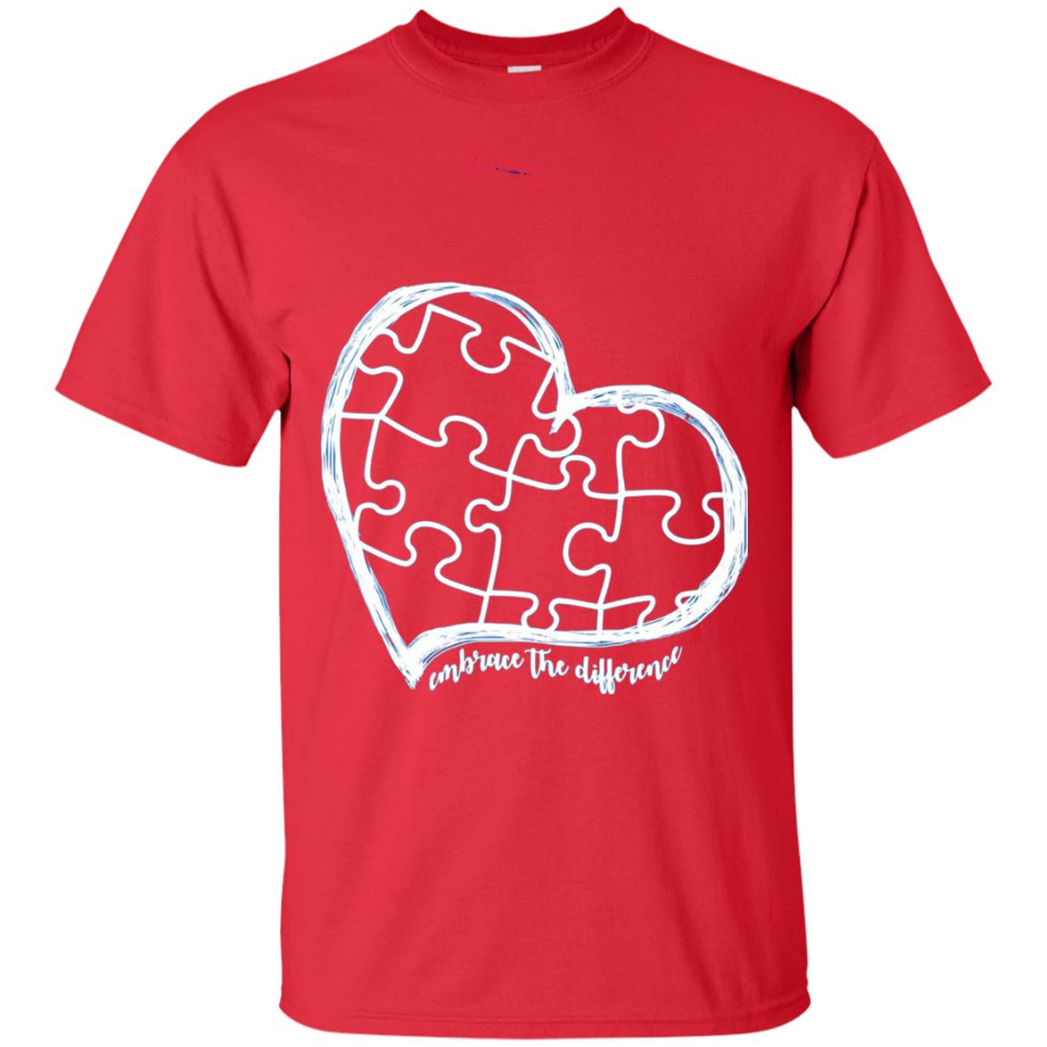 Autism Awareness Shirt Embrace Differences Red