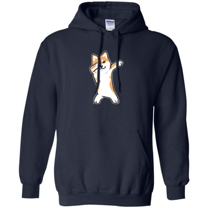 Dog Lover T-shirt Dabbing Shiba Inu Doge Navy
