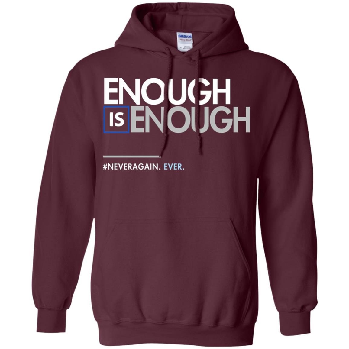 Enough Is Enough Gun Control T-shirt Maroon
